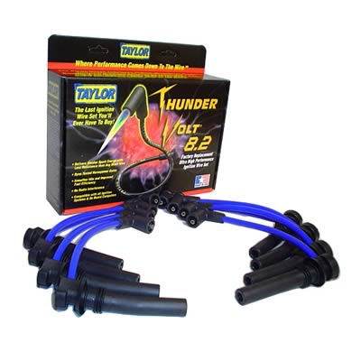 ThunderVolt Blue Spark Plug Shorty 8.2mm Wires 03-05 Hemi 5.7L